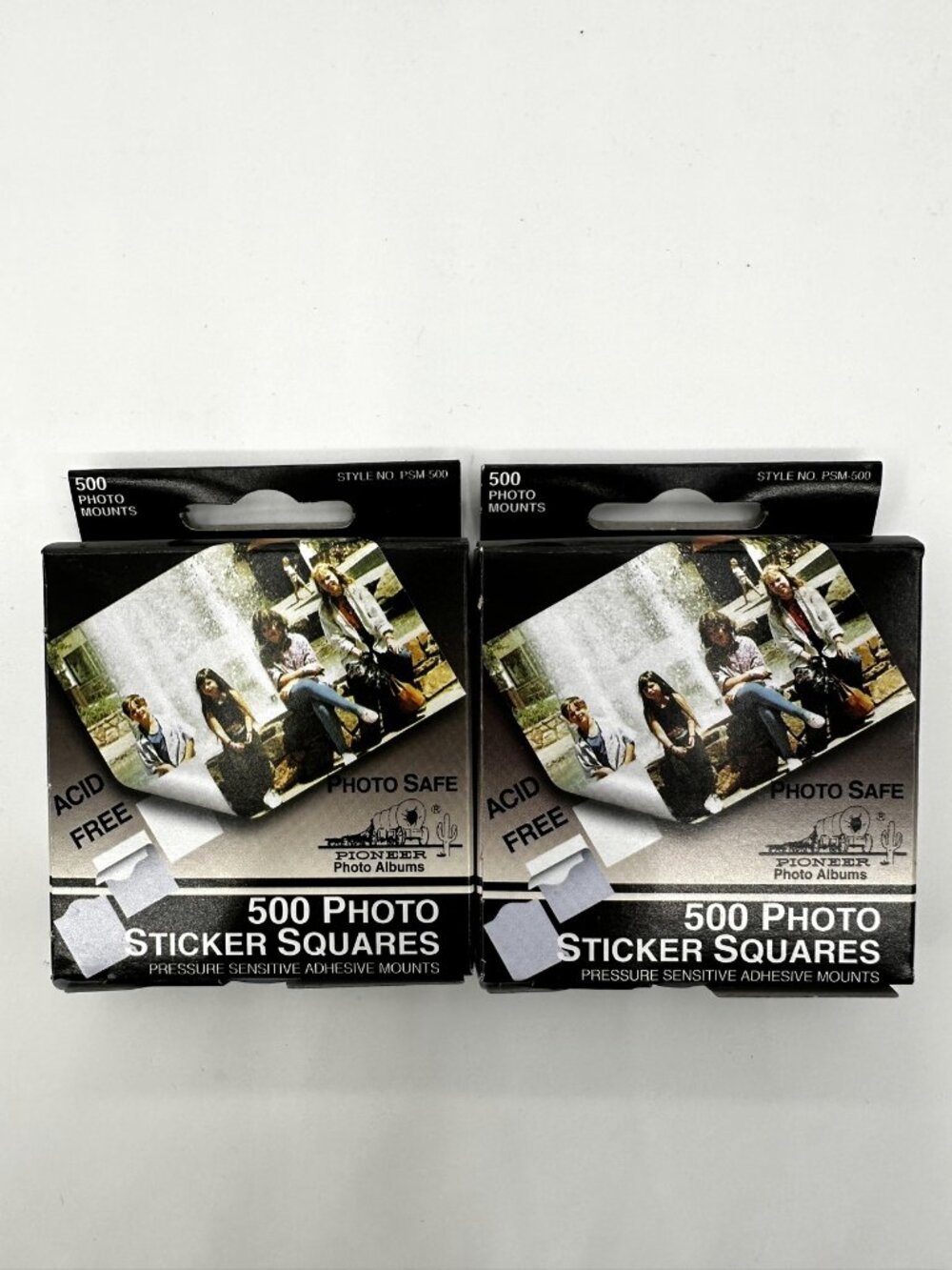 Pioneer Photo Sticker Squares 500 count 2 boxes acid free scrapbook